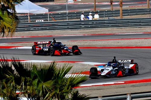 Scott McLaughlin and Devlin DeFrancesco seen in heated exchange after IndyCar incident